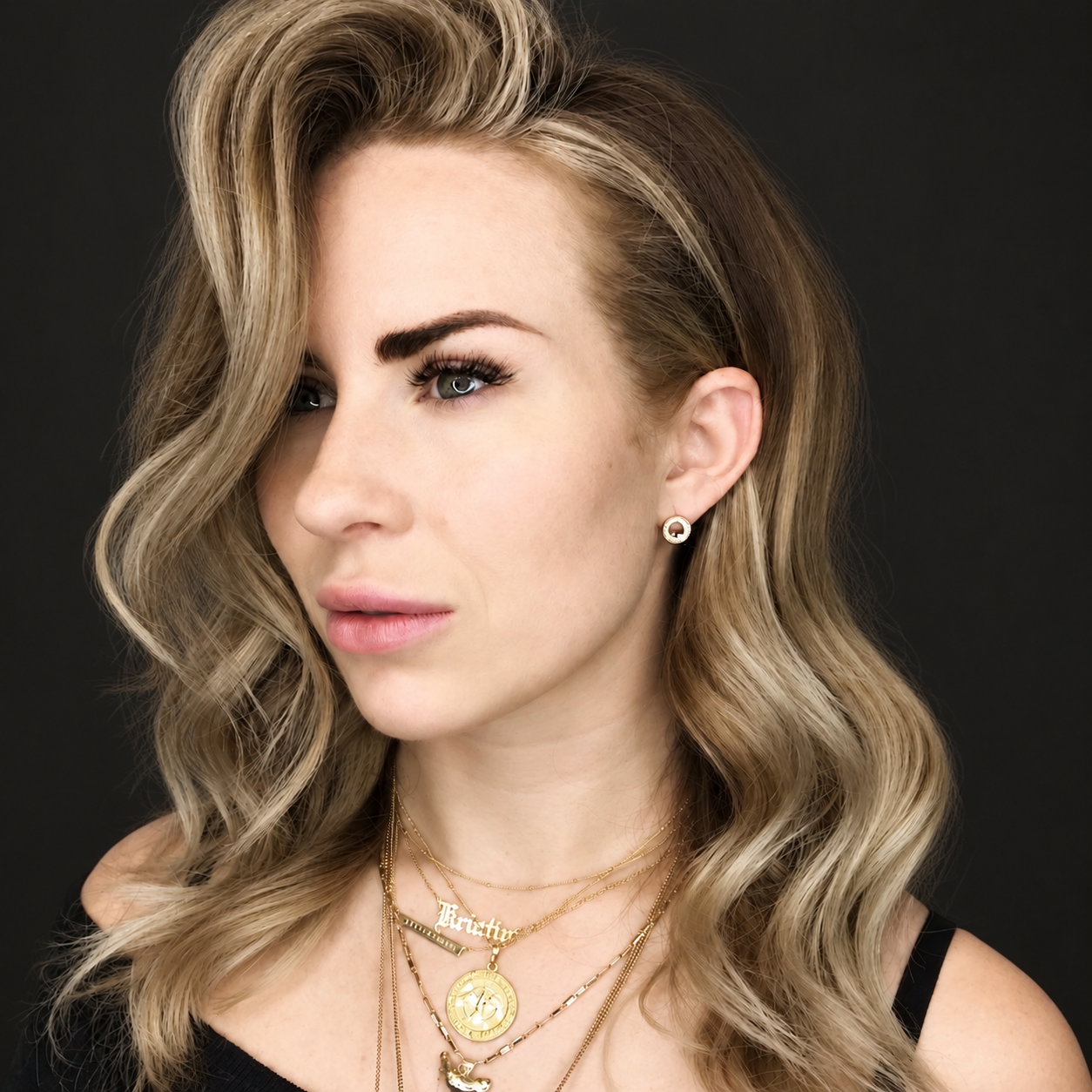 Dimensional blonde hair color by Bradley Sanders