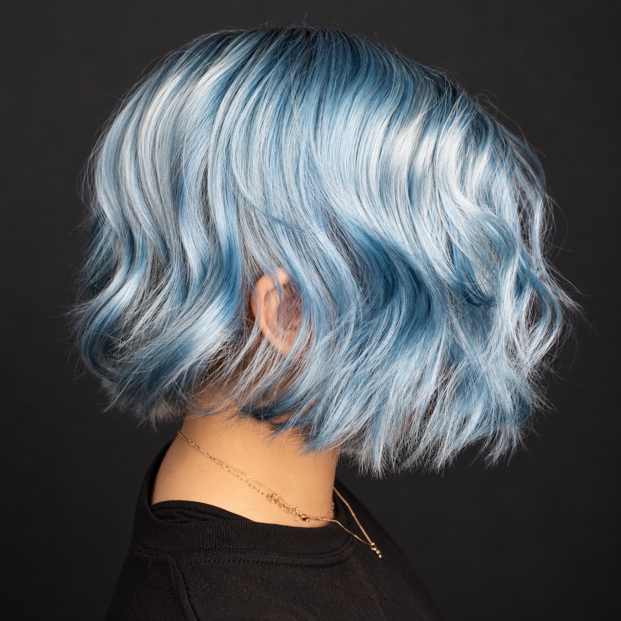 Icy blue creative bob by Bradley Sanders